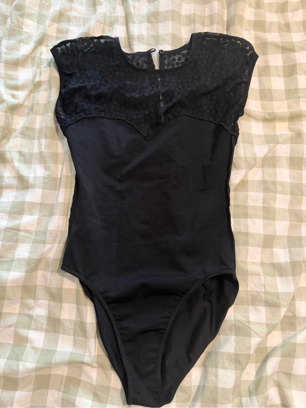 American apparel black lace body suit